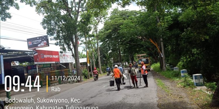 Perbaikan Ruas Jalan Sukowiyono-Karangrejo Mulai di Kerjakan, Warga Sambut Gembira