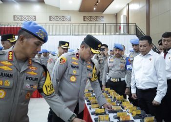 Cegah Penyalahgunaan, Wakapolda Sulsel Lakukan Pemeriksaan Senjata Api dan Amunisi Personel