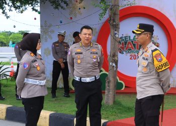 Kapolres Dampingi Tim Lantas Polda Jatim Kunjungi Pos Yan Rest Area Tol Ngawi