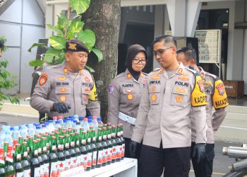 Ribuan Liter Miras diamankan Polres Ngawi Selama Tahun 2024