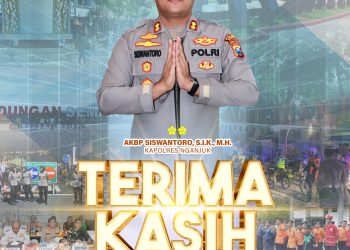 Polres Nganjuk Apresiasi Perayaan Malam Tahun Baru Aman dan Kondusif