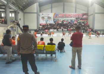 Polsek Geneng Amankan Turnamen Futsal Competition 2025 Antar Pelajar Tingkat SMA/SMK Ngawi