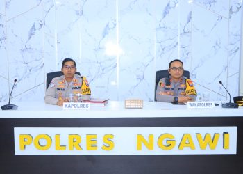 Tingkatkan Kinerja, Kapolres Ngawi Pimpin Anev Sitkamtibmas