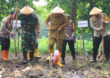 Dukung Swasembada Pangan 2025, Polres Bersama Forkopimda Ngawi Tanam Jagung