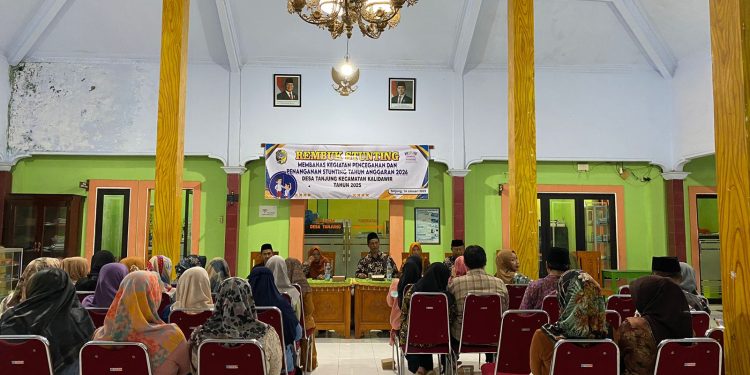 Pemdes Tanjung Gelar  Sosialisasi Pencegahan dan Penangganan stanting Tahun Anggaran 2026