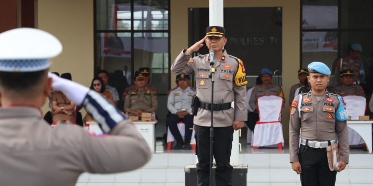 Jelang Ramadhan, Polres Toraja Utara Laksanakan Apel Gelar Pasukan Operasi Keselamatan Pallawa 2025