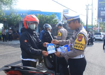 Satlantas Polres Ngawi Gelar Razia Operasi Keselamatan Semeru 2025