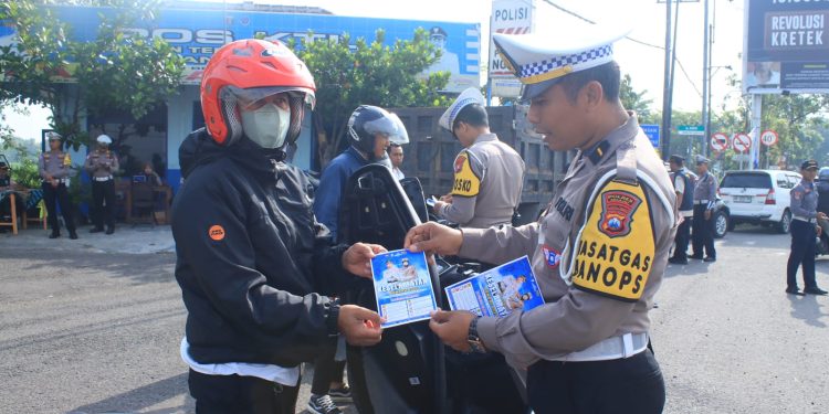 Satlantas Polres Ngawi Gelar Razia Operasi Keselamatan Semeru 2025