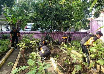 Dukung Ketahanan Pangan, Polres Ngawi Manfaatkan Pekarangan
