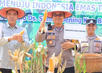 Polres Ngawi Panen Raya Jagung Untuk Ketahanan Pangan