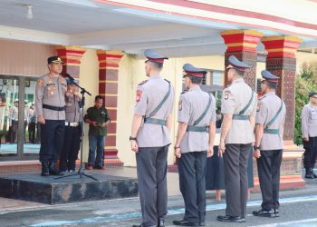 Wakapolres dan Kapolsek Bonggakaradeng Berganti, Kapolres Tator Pimpin Sertijab