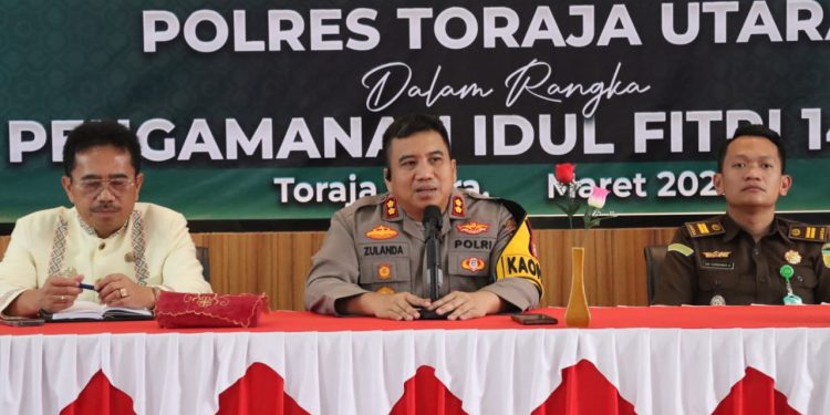 Samakan Persepsi Amankan Idul Fitri 1446 H, Polres Toraja Utara Gelar Rakor Lintas Sektoral Operasi Terpusat Ketupat 2025