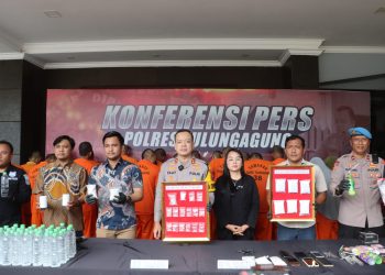Hasil Penindakan Yang Dilaksanakan Oleh Satnarkoba Polres Tulungagung Selama 22 Hari, Berhasil Mengungkap Sebanyak 16 Kasus dengan 25 Tersangka