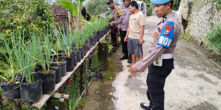 Dukung Program Ketahanan Pangan, Polsek Sawahan Pantau Pemanfaatan Lahan Pekarangan