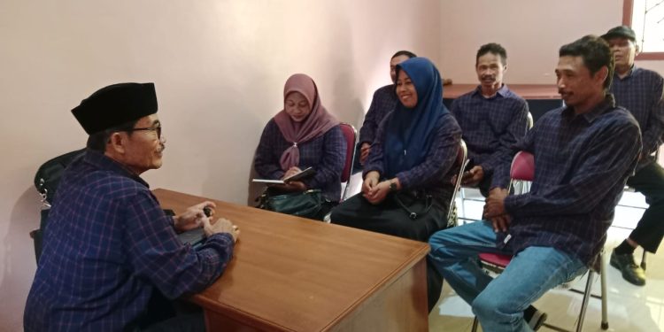 Pemdes Tenggar Menggelar Acara Pemberian Tunjangan BPD berjalan lancar dan kondusif