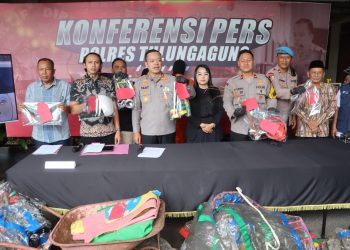 7 Remaja Trenggalek Ditangkap Polres Tulungagung Akibat Terbangkan Balon Udara Berpetasan