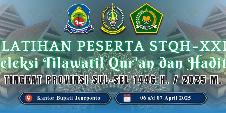 Pembukaan Pelatihan STQH XXIII Tingkat Provinsi Sulsel Resmi Dimulai Di Jeneponto