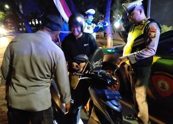Patroli Skala Besar KRYD, Polres Nganjuk Terapkan Metode SREG hingga Dini Hari