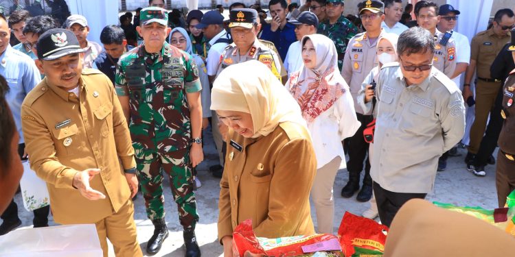 Kapolda Bersama Forkopimda Jatim Panen Raya Padi di Ngawi