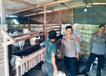 Pemanfaatan Lahan Pekarangan, Bhabinkamtibmas Betet Dukung Ketahanan Pangan