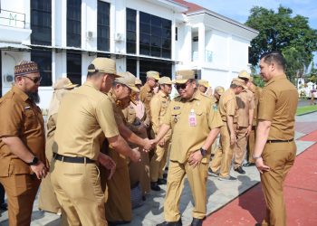 Ubah Pola Pikir Menjadi Lebih Baik Lagi, Harap Bupati Takalar dalam Memimpin Apel Gabungan OPD