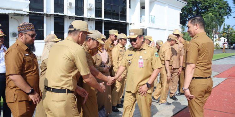 Ubah Pola Pikir Menjadi Lebih Baik Lagi, Harap Bupati Takalar dalam Memimpin Apel Gabungan OPD