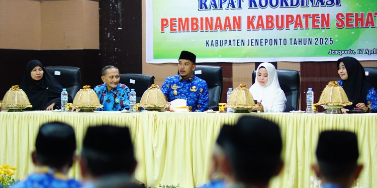 PEMKAB JENEPONTO GELAR RAPAT KOORDINASI PEMBINAAN KABUPATEN SEHAT