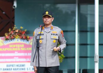 Perdana Apel, Kapolres Ngawi Tekankan Kerja Ikhlas Cepat demi Kepuasan Masyarakat