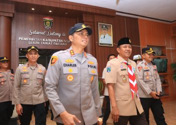 Kapolres Ngawi AKBP Charles Tampubolon Lakukan Silahturahmi ke Forkopimda Ngawi