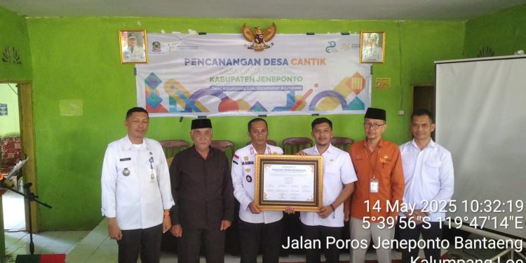 Wakil Bupati Jeneponto Canangkan Desa Kalumpangloe Sebagai Desa Cinta Statistik