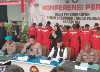 Kapolres Gowa Pimpin Konferensi Pers Pengungkapan 62 Kasus Narkoba April–Mei 2025