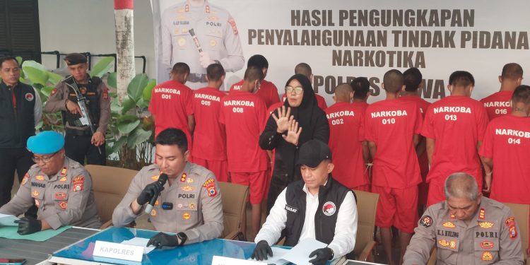 Kapolres Gowa Pimpin Konferensi Pers Pengungkapan 62 Kasus Narkoba April–Mei 2025