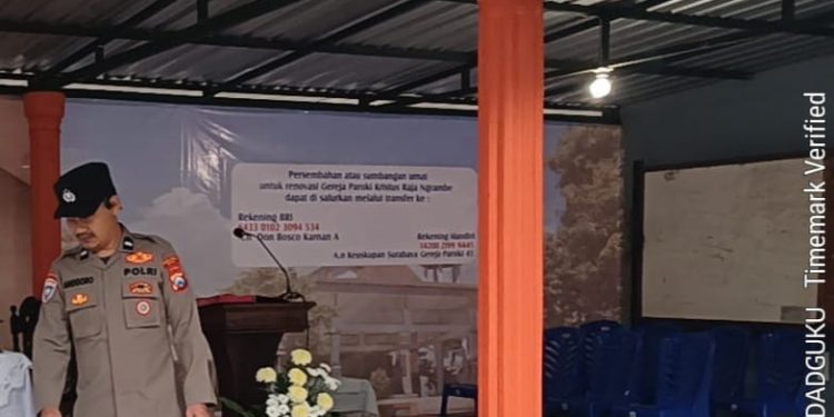 Sterilisasi Gereja dilakukan Polres Ngawi, Pastikan Peringatan Kenaikan Isa Almasih Aman