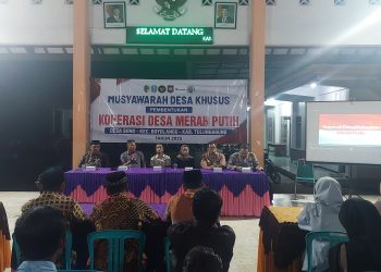 Jalankan Aturan Pemerintah Pusat, Pemdes Bono Gelar Musdesus Koperasi Merah Putih