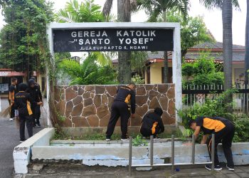 Sambut Hari Bhayangkara ke -79, Polres Ngawi Gelar Bakti Religi di Tempat Ibadah