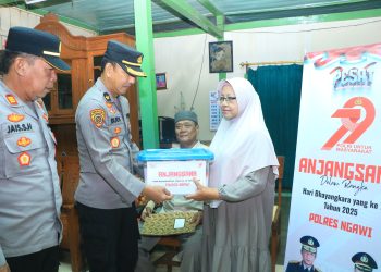 Polres Ngawi Anjangsana ke Purnawirawan Polri dalam Rangka Hari Bhayangkara ke-79