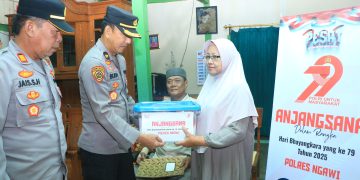 Polres Ngawi Anjangsana ke Purnawirawan Polri dalam Rangka Hari Bhayangkara ke-79