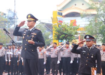 Kapolres Ngawi Pimpin Upacara Hari Lahir Pancasila