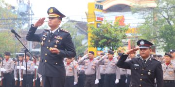 Kapolres Ngawi Pimpin Upacara Hari Lahir Pancasila
