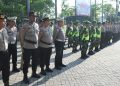 Polres Nganjuk Gelar Apel Pasukan dan Patroli Skala Besar Amankan Malam Takbiran Idul Adha 1446 H
