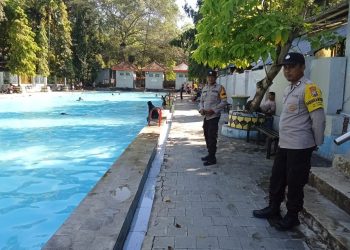 Libur Panjang di Ngawi, Polsubsektor Kasreman Laksanakan Pengamanan di Obyek Wisata