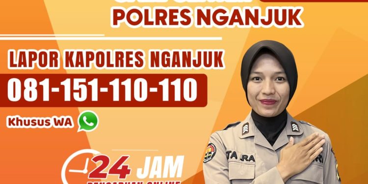Polres Nganjuk Kampanyekan Layanan Call Center 110 dan WhatsApp Lapor Kapolres