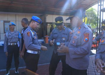 Bidpropam Polda Jatim Lakukan Pengecekan Disiplin Personel Polres Ngawi