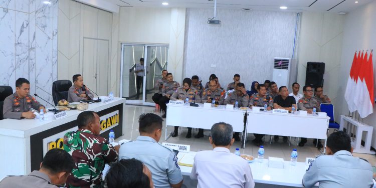 Polres Ngawi Komitmen Tekan Pelanggaran Lalu Lintas dalam Rakor Operasi Kewilayahan Patuh Semeru 2025