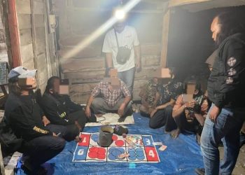 Polres Nganjuk Gerebek Judi Dadu di Ngluyu, Enam Pelaku Diamankan