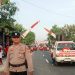 Polsek Ngawi Kota Amankan Jalan Sehat dalam Meriahkan HUT RI Ke 80