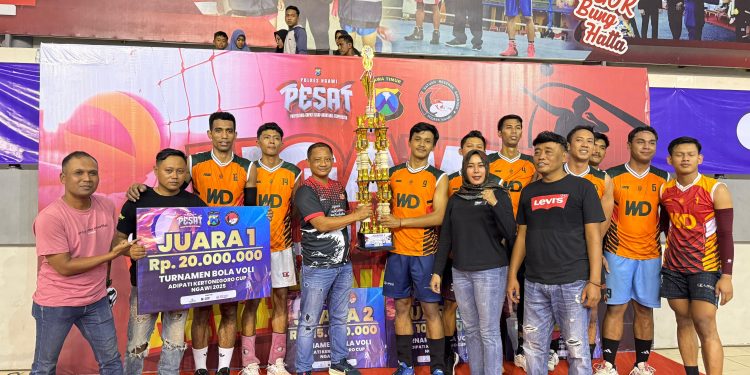 Sukses Satresnarkoba Polres Ngawi Gelar Kejuaraan Bola Volly Adipati Kertonegoro Cup 2025