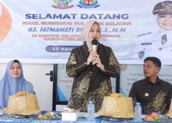 Wagub Fatmawati Serahkan Bantuan di Jeneponto, Tegaskan Intervensi Nyata Tekan Stunting dan Kemiskinan Ekstrem