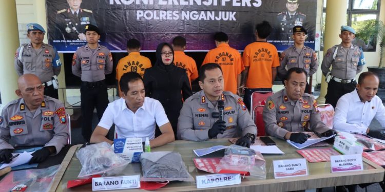Ungkap Kasus Menonjol, Polres Nganjuk Beri Jaminan Rasa Aman Kepada Warga