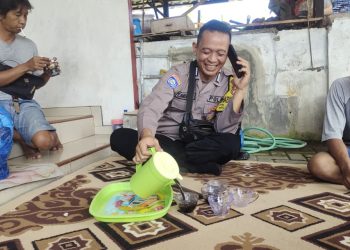 Gelar Kopling, Bhabinkamtibmas Getas Ajak Warga Jaga Kamtibmas